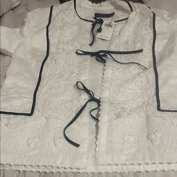 Polo by Ralph Lauren White Jacket with Black Accents - Picture 14 of 16